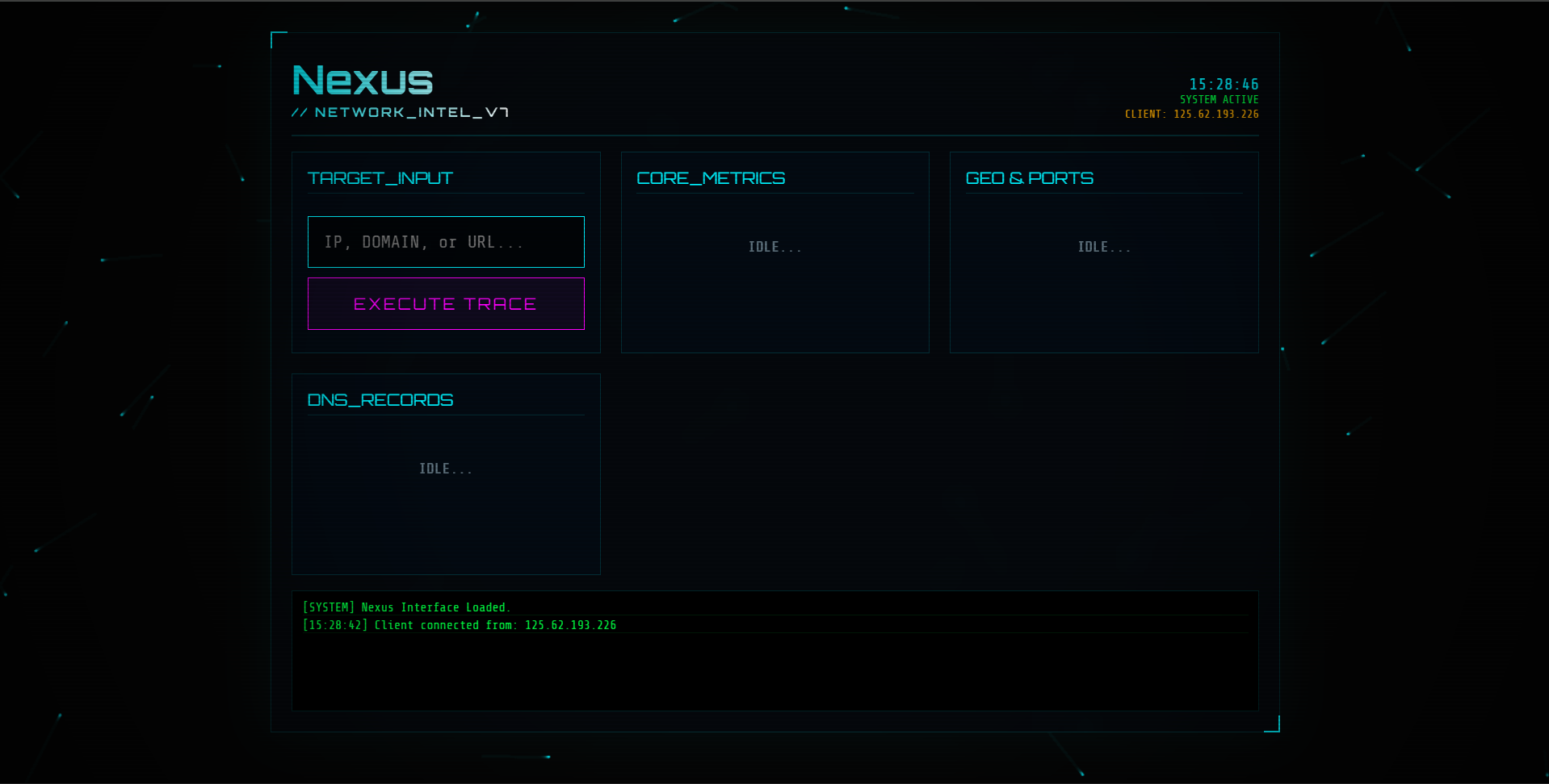 Nexus Tool Interface